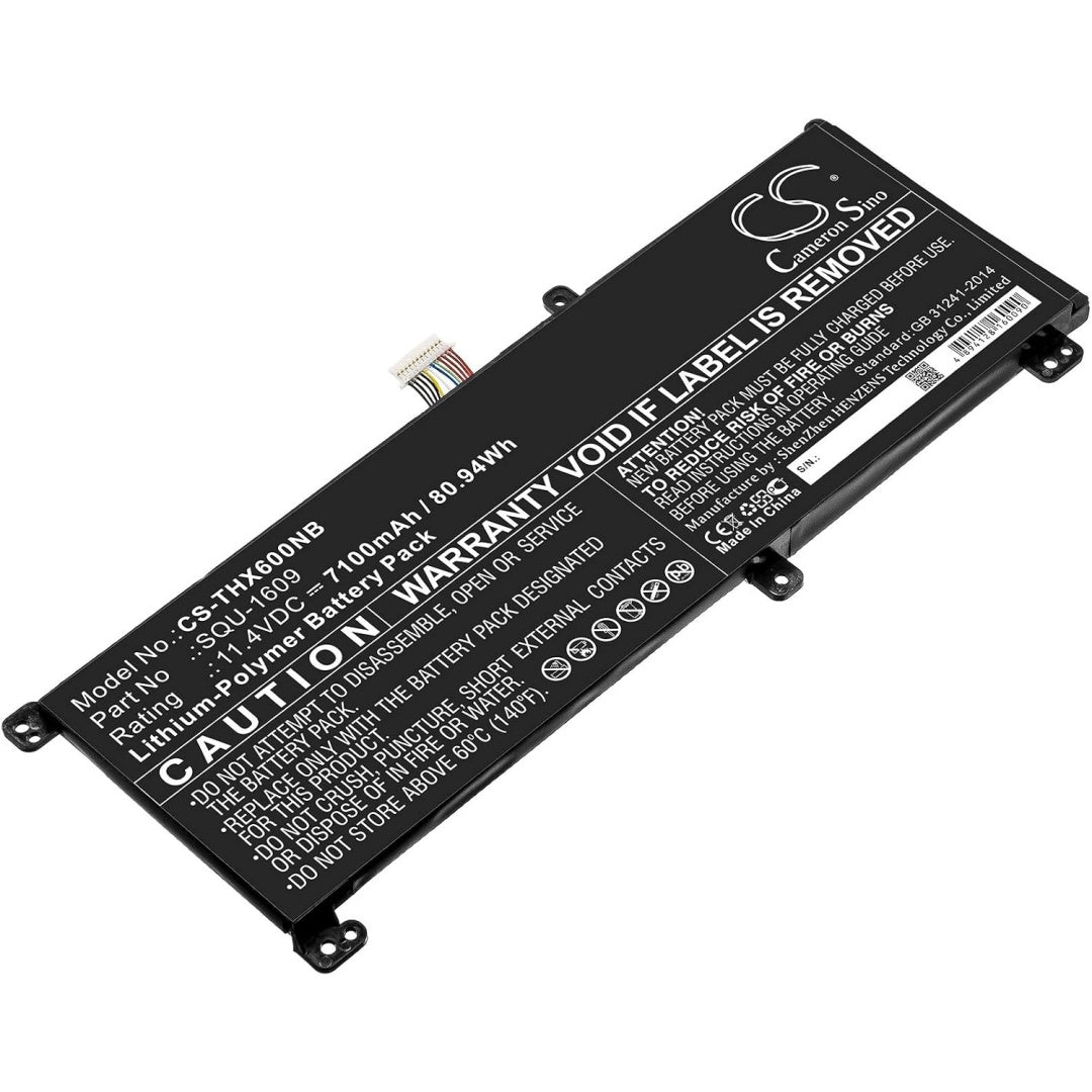 Accumulateur rechargeable, coloris noir et gris, avec une capacite annoncee de 7100 mAh