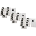 Lot de 30 sacs de collecte, coloris blanc et gris, avec une retenue des dechets aspires
