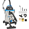 Aspirateur pour liquides et poussieres proposant un corps en acier inoxydable