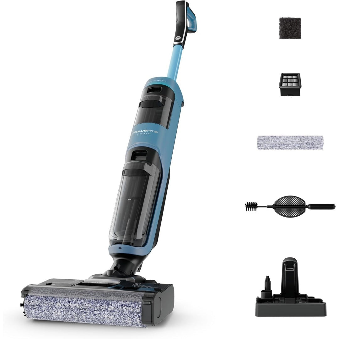 Ce laveur de sols combine une utilisation sans fil et le sechage a air chaud