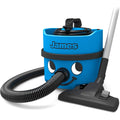 Aspirateur traineau avec des dimensions annoncees de 13.39 x 13.39 x 70 mm, coloris bleu