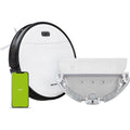 Robot aspirateur avec un reglage par application, coloris blanc et gris