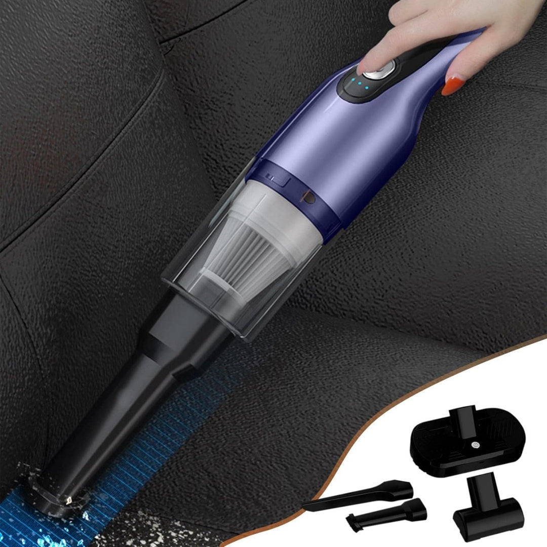 Aspirateur a main associant l'entretien des habitacles et une aspiration annoncee de 12 000 Pa