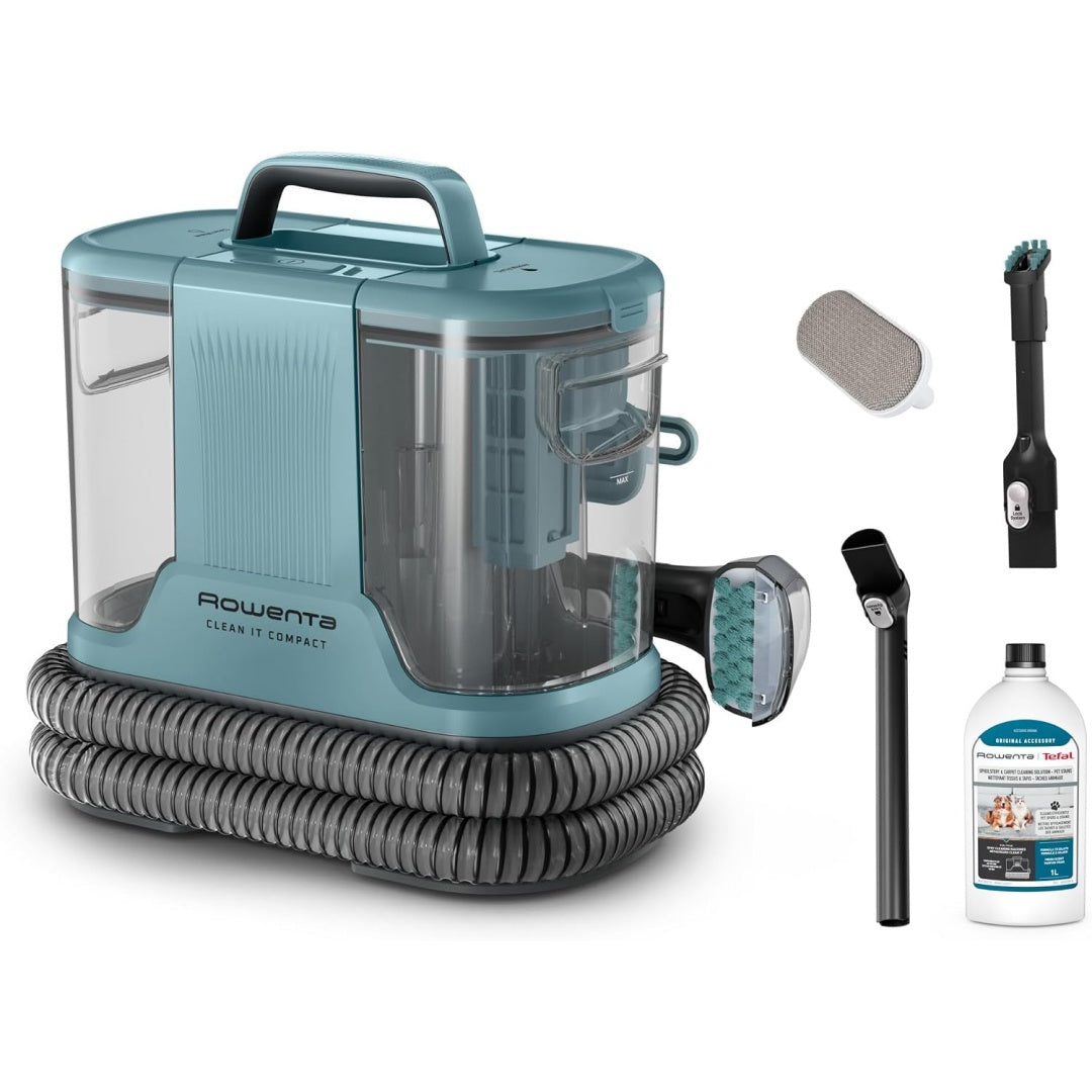 Shampouineuse associant une puissance annoncee de 400 W et l'entretien des tapis
